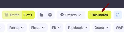 Time range selector.