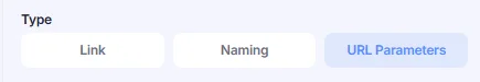 Link types in Create source window.