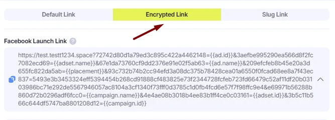 3. Generate a Facebook Link