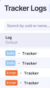 Tracker Logs.