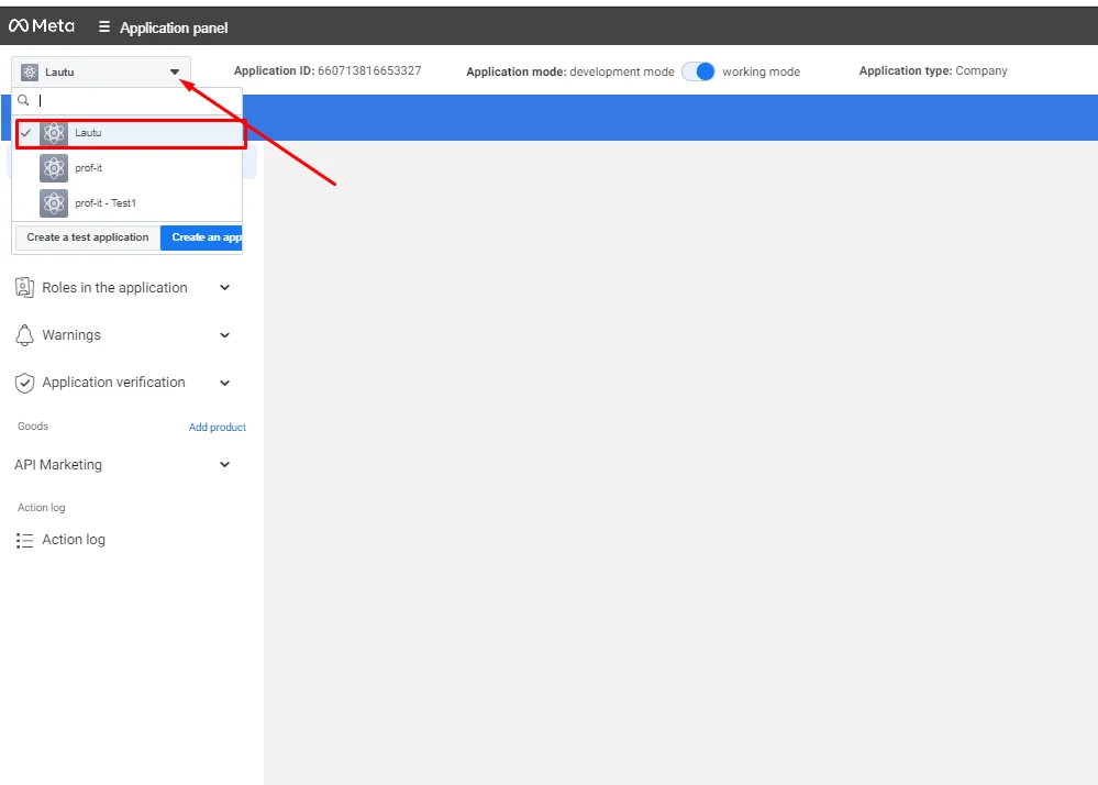 How to get an API token for FB