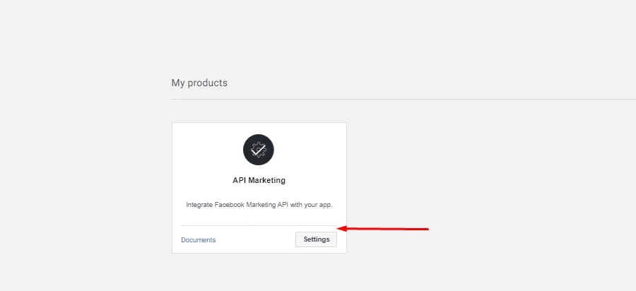 How to get an API token for FB