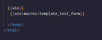 Add Your Form in Macros