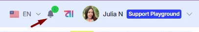 Notifications icon.