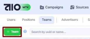 +Team button.