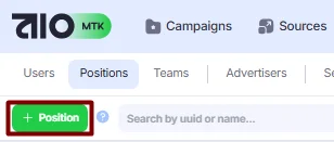 +Position button.