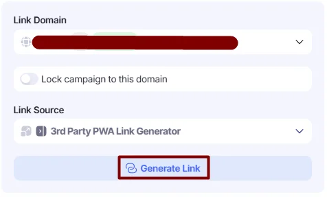 Link generator in Edit Campaign window.