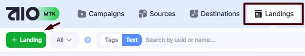 +Landing button.